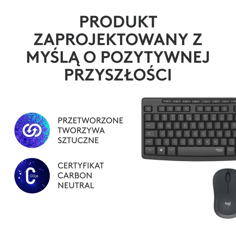 Klawiatura i mysz LOGITECH MK295 Silent Wireless