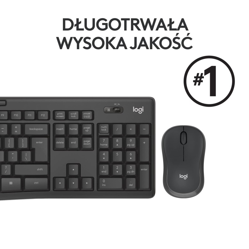 Klawiatura i mysz LOGITECH MK295 Silent Wireless