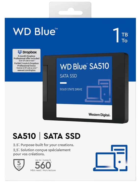 Dysk SSD 2,5" WD Blue SA510 1TB