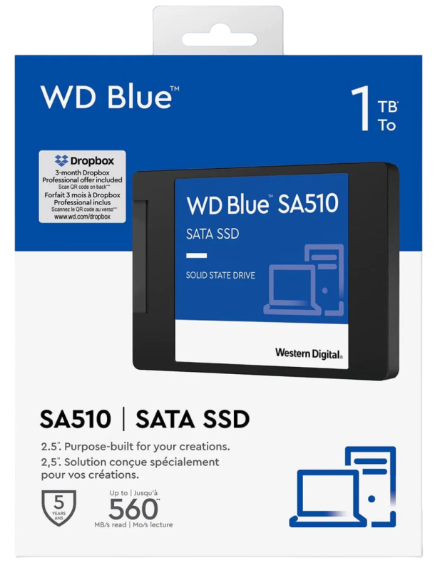 Dysk SSD 2,5" WD Blue SA510 1TB