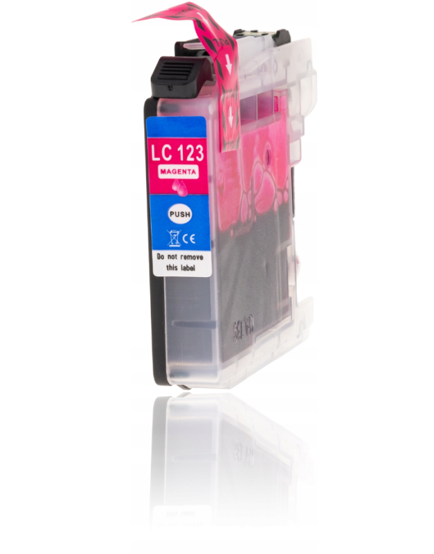 Tusz do Brother LC123 XL Czarny Magenta