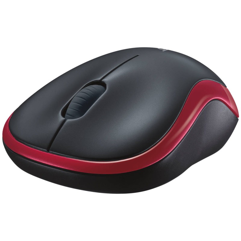 Mysz bezprzewodowa Logitech M185 Czerwona