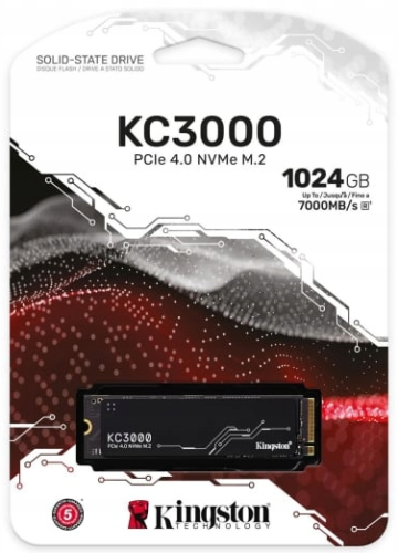 Kingston 1TB M.2 PCIe Gen4 NVMe KC3000