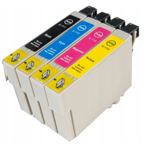 Tusze Epson 711 712 713 714 zamienniki (Komplet)