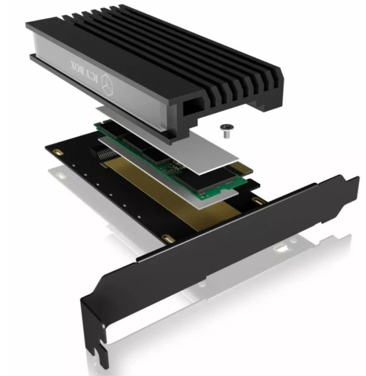 Karta PCIe IcyBox z gniazdem M.2 M-Key dla jednego dysku SSD M.2