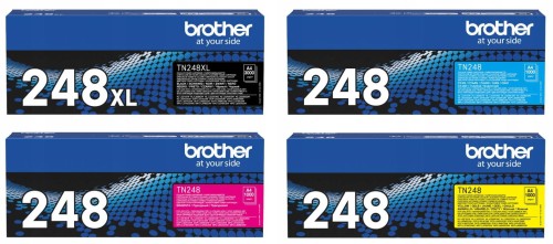 Tonery Brother TN248XL Czarny + 248 Kolory (Komplet)