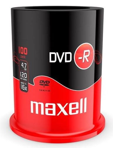 Maxell DVD-R 4.7 GB 16x – 100 sztuk