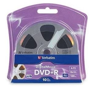 Verbatim DVD+R 4.7GB 8x Digital Movie Recordable (10-pack)