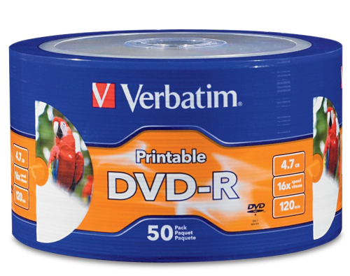 Płyty Verbatim DVD-R 4.7GB 16x 50 sztuk