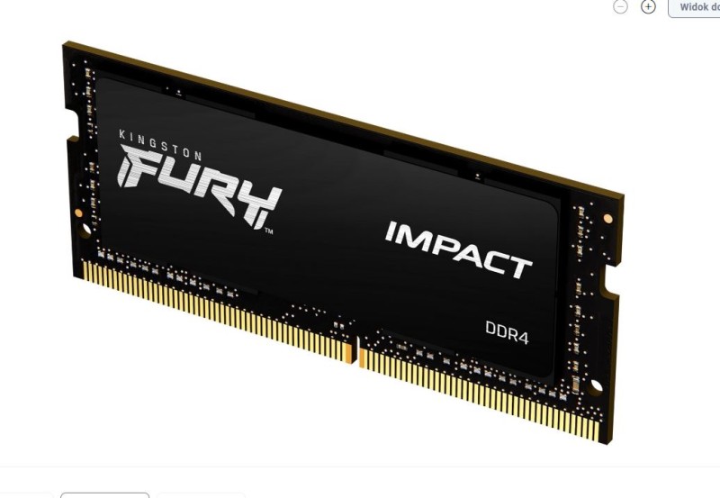 Kingston Fury Impact 16GB 3200MHz SODIMM DDR4 CL20