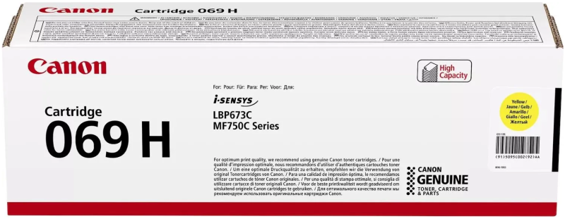 Toner Canon CRG-069H XL Żółty