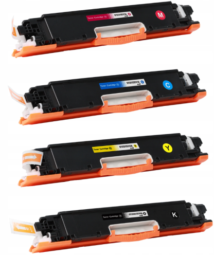 Tonery HP 126A (CE310A-CE313A) zamienniki - 1300 stron (Komplet)