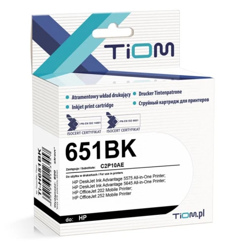 Tusz do HP 651BK  22ml Czarny