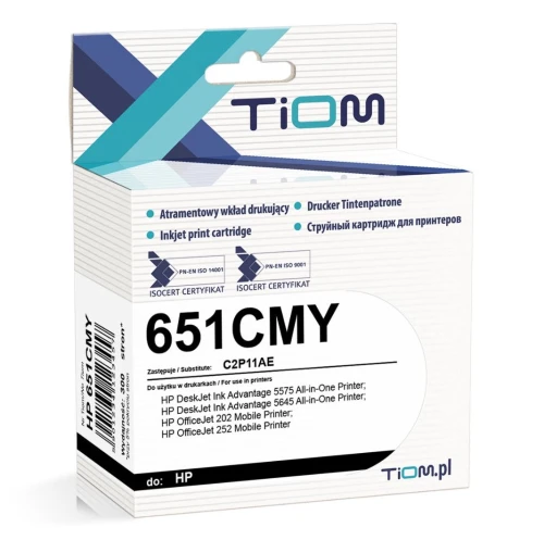 Tusz do HP 651CMY 20ml kolor