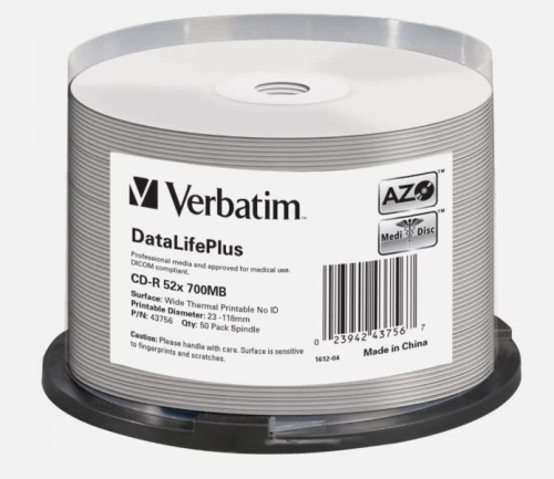 Verbatim CD-R 700 MB 52x 50 szt. Thermal printable (43756)