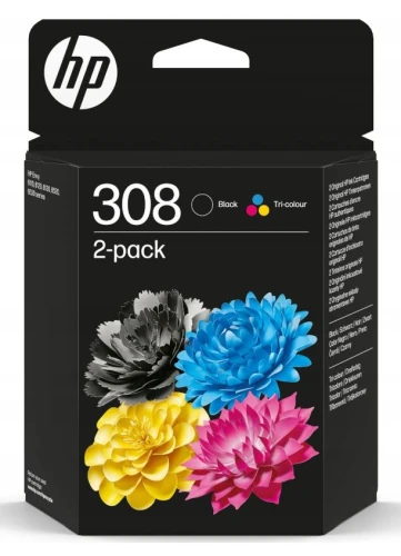 HP 308 Czarny + Kolor