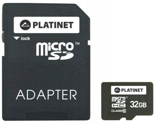 Platinet microSDHC 32GB z adapterem SD i czytnikiem kart