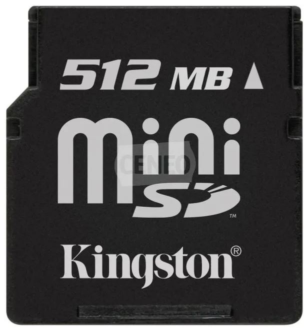 Karta pamięci Kingston miniSD 512MB + adapter SD