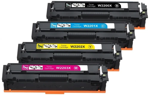 Tonery HP 220X (W2200X-W2203X) XL zamienniki - 7500 stron (Komplet)