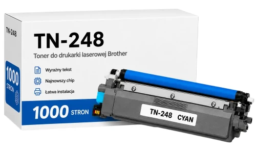 Toner Brother TN-248C zamiennik - 1000 stron (Niebieski)