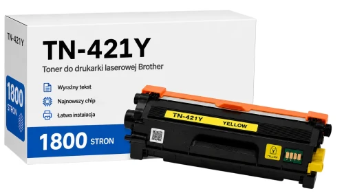 Toner Brother TN-421Y zamiennik - 1800 stron (Żółty)