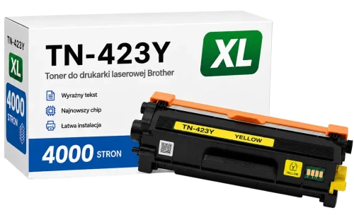 Toner Brother TN-423 Y XL zamiennik - 4000 stron (Żółty)