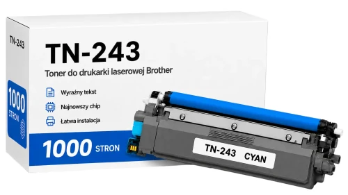Toner Brother TN-243C zamiennik - 1000 stron (Niebieski)