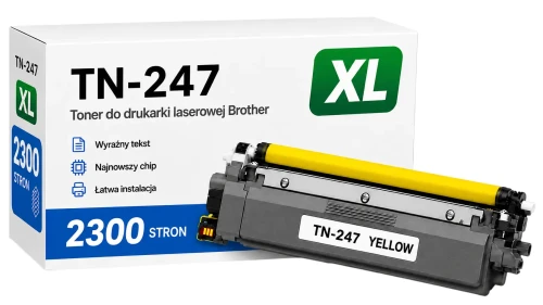 Toner Brother TN-247 Y XL zamiennik - 2300 stron (Żółty)