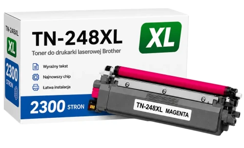 Toner Brother TN-248 M XL zamiennik - 2300 stron (Magenta)