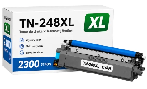 Toner Brother TN-248 C XL zamiennik - 2300 stron (Niebieski)