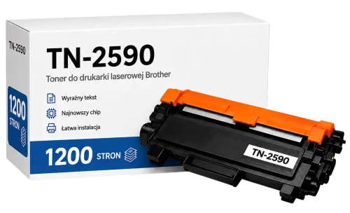 Toner Brother TN-2590 zamiennik - 1200 stron (Czarny)