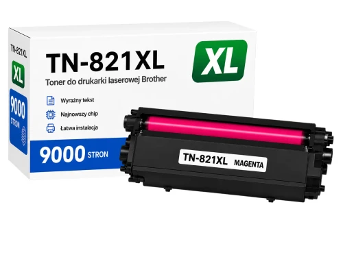 Toner Brother TN-821 XL zamiennik - 9000 stron (Magenta)