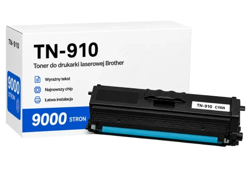 Toner Brother TN-910 C zamiennik - 9000 stron (Niebieski)