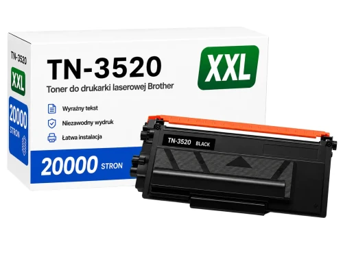 Toner Brother TN-3520 XXL zamiennik - 20000 stron (Czarny)