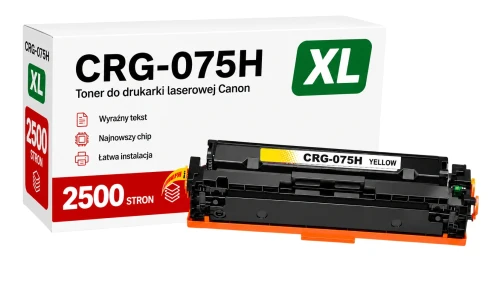 Toner Canon 075H zamiennik - 2500 stron (Żółty)