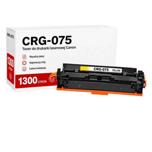 Toner Canon 075 zamiennik - 1300 stron (Żółty)