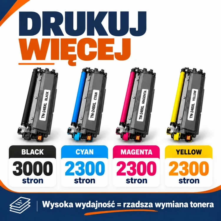 Brother TN-248 Czarny wydajność
