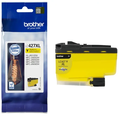 Tusz XL Brother LC-427Y Żółty
