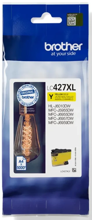 Tusz XL Brother LC-427Y Żółty