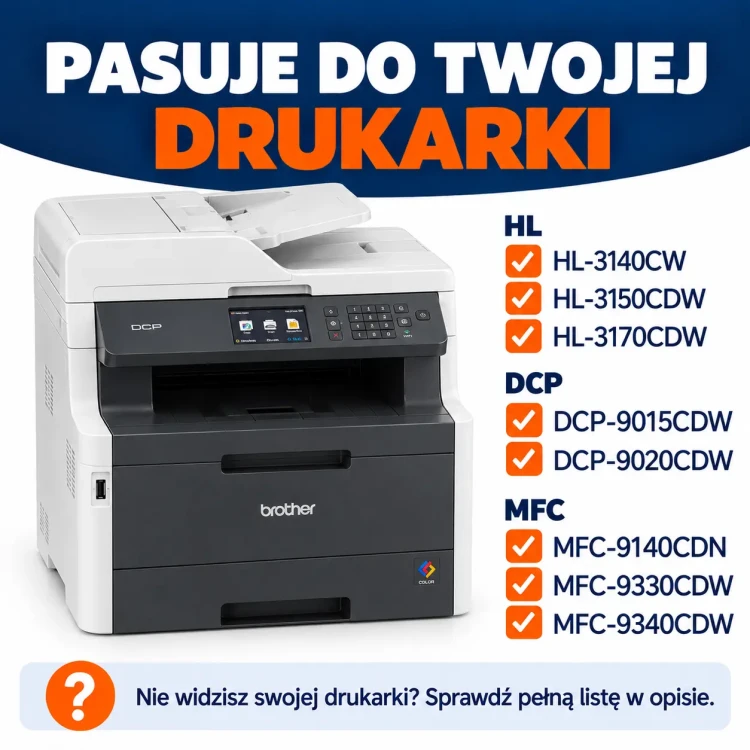 Kompatybilność tonerów Brother DCP-9020CDW.webp