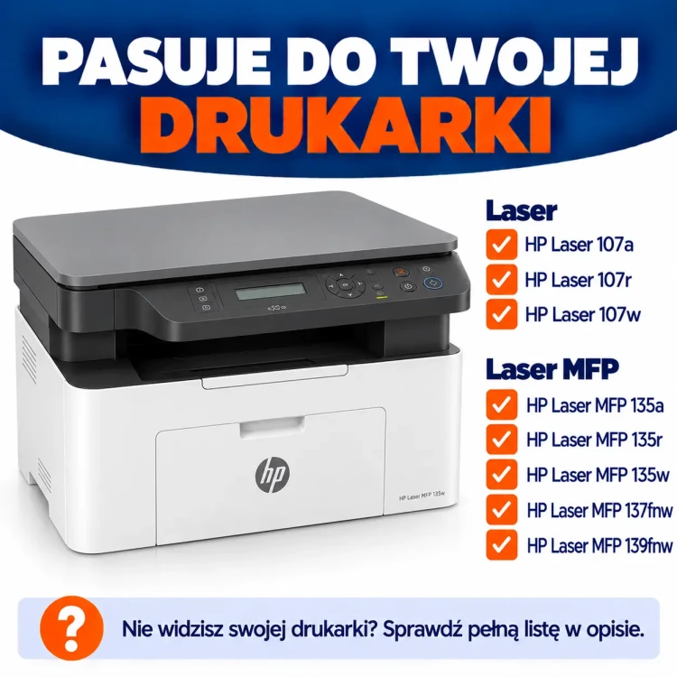 Baner kompatybilności drukarek HP.webp