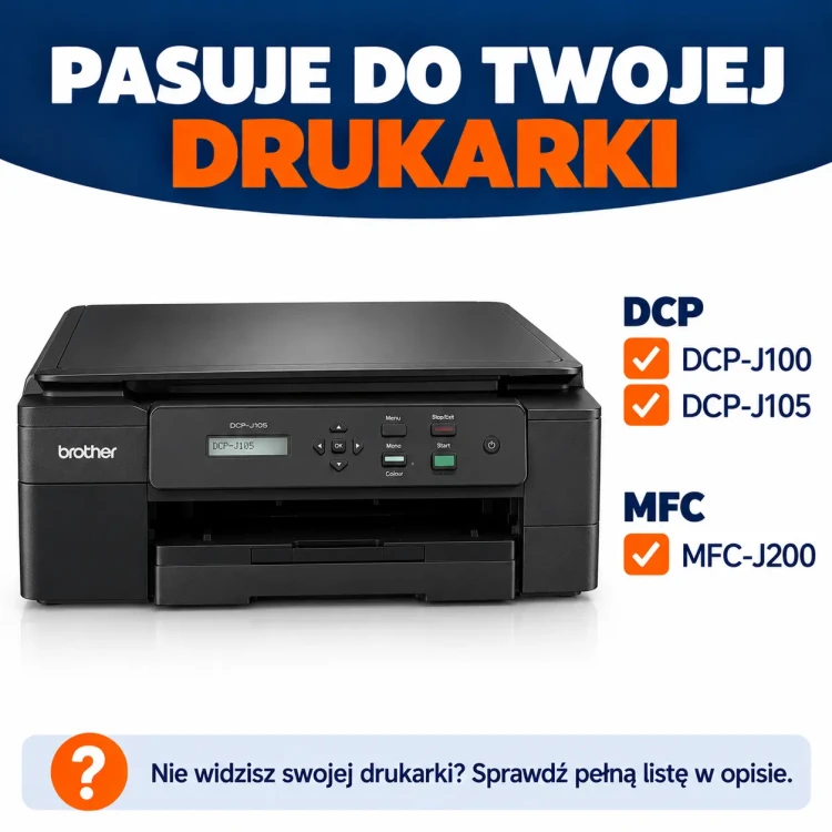 Kompatybilne modele drukarek Brother.webp