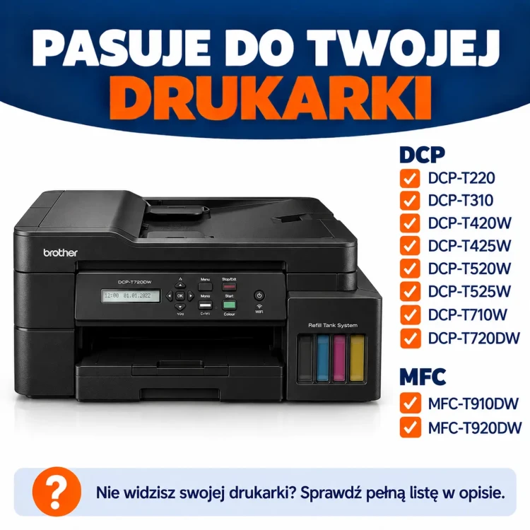 Plakat kompatybilności drukarek Brother (2).webp