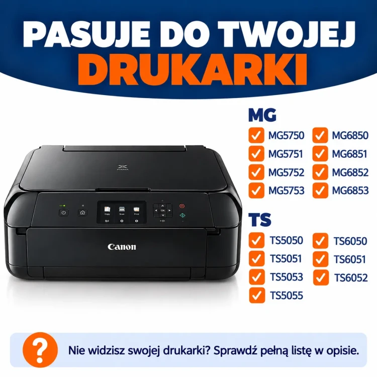 Baner kompatybilności drukarek Canon.webp