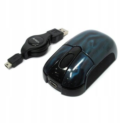 Mysz przewodowa A4Tech K3-23E z odpinanym kablem USB