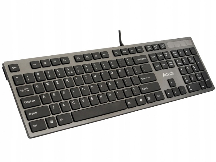 Ultrapłaska klawiatura A4Tech KV-300H z dwoma portami USB