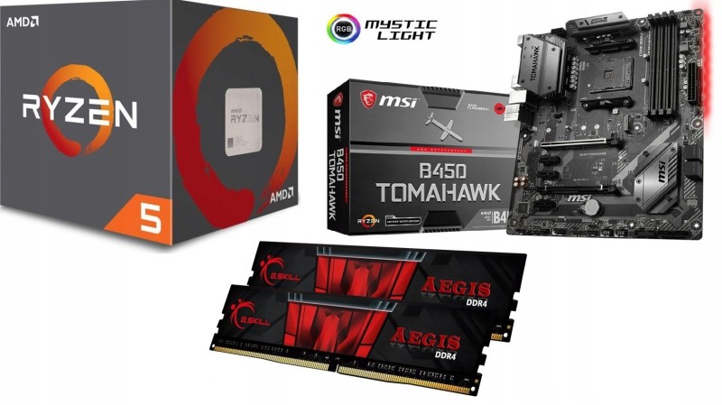AMD Ryzen 5 2600 + MSI B450 TOMAHAWK MAX + G.Skill 16GB
