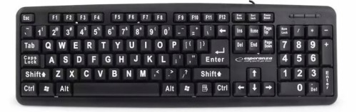 Klawiatura USB z dużymi literami ESPERANZA Florida