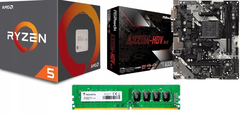 AMD Ryzen 5 2600X + ASRock A320M + Adata 8GB
