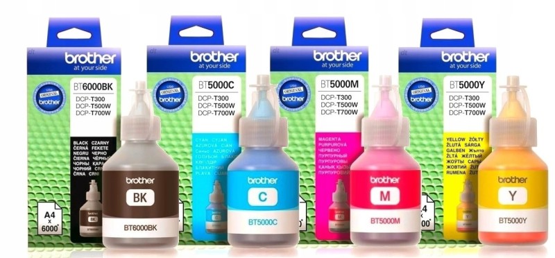 Tusze Brother BTD60BK + BT5000 Zestaw